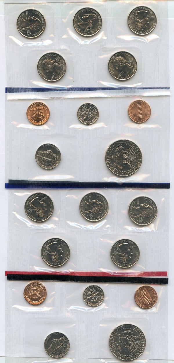 1999 US Uncirculated Mint Set 18 Coin United States Philadelphia Denver State