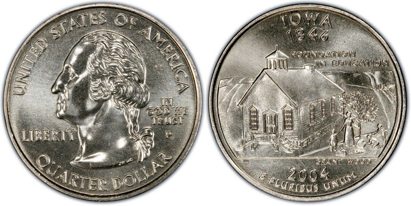 2004-P Iowa State Quarter 25C Uncirculated Coin Philadelphia mint STP29