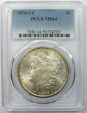 1878-CC Morgan Silver Dollar PCGS MS64 Toning Toned - Carson City Mint - K374