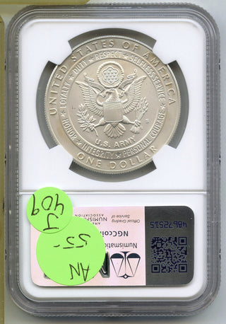 2011-S United States Army Silver Dollar NGC MS69 Certified $1 Coin - J409