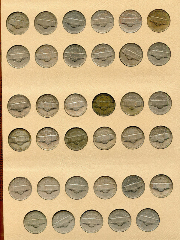 Jefferson Nickels 1938 - 2008 Partial Coin Set & Dansco Album Collection - BX90