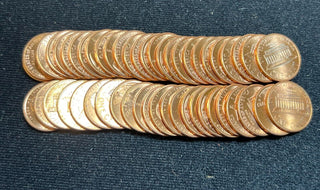 1993-D Unc Lincoln Memorial One Cent Penny Roll Uncirculated 50 Coins - SS469