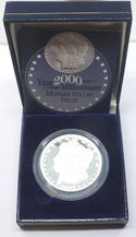 2000 Morgan Dollar Millennium Proof 999 Silver 1 oz Coin $1 Liberia - K27