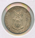 1944-D  Philippines .7500 Silver Coin 10 Centavos Toned Toning  - SS47