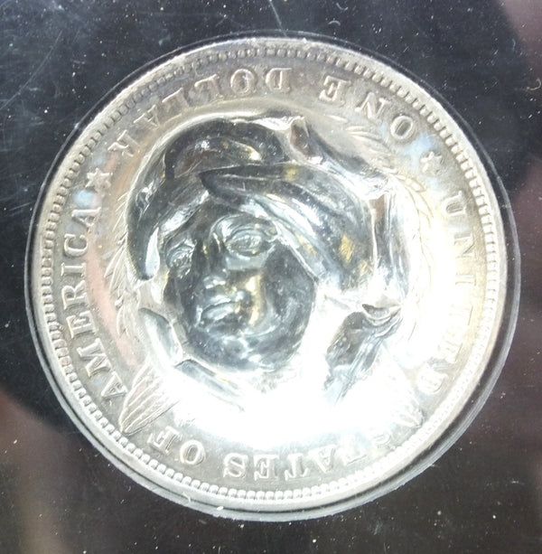 United States Pop-Out 3D Repousse Liberty 6-Coin Set Morgan Silver Dol ...
