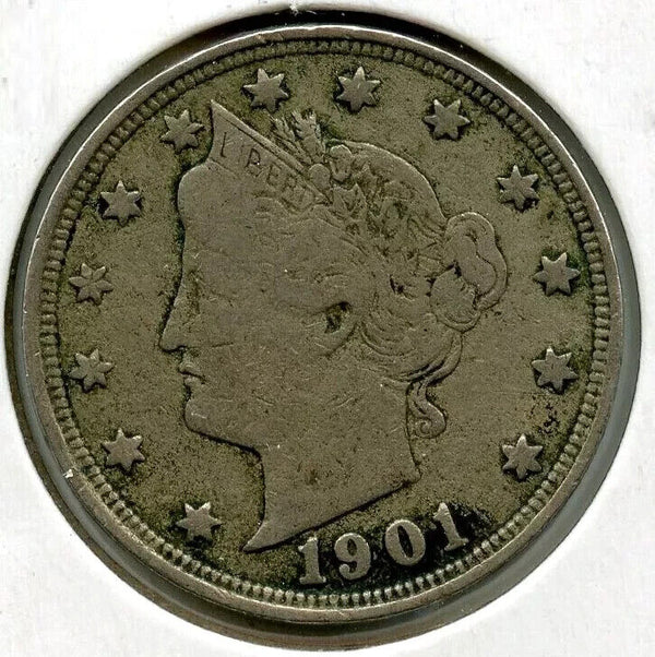 1901 Liberty V Nickel - Five Cents - BQ878