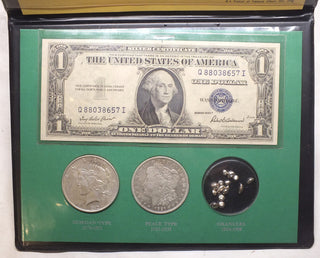 Silver Story United States Coin + Currency Set - Morgan Peace Certificate - K29