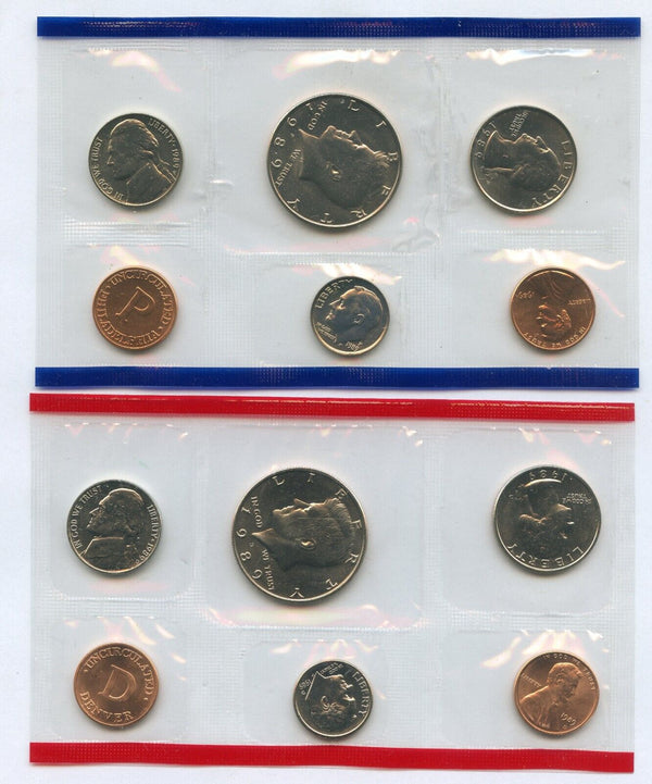 1989 US Uncirculated Mint Set 10 Coin United States Philadelphia Denver P & D