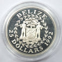 1992 Belize Olympic Hurdles Proof Silver $25 Coin - K360