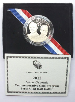 2013 5-Star Generals Proof Clad Half Dollar 5G5 Commemorative Coin US Mint J186