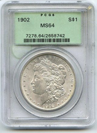 1902 Morgan Silver Dollar PCGS MS64 Green Label - Philadelphia Mint - J662