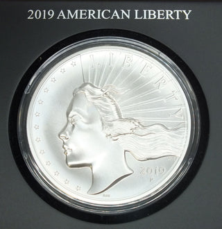 2019 American Liberty High Relief Silver Medal US Mint OGP United States - C473