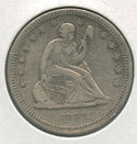 1859-P Silver Seated Liberty Quarter 25C Philadelphia Mint - SS674