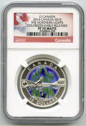 2014 Canada Northern Lights $10 Silver Coin NGC PF70 Matte Colorized Early K258