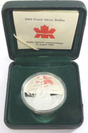 2004 Canada First French Settlement Proof Silver Dollar Coin + Case - J200