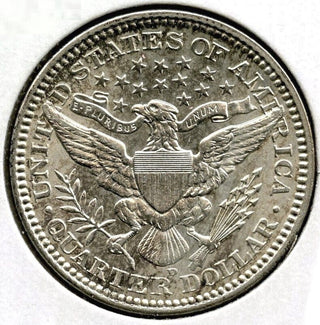 1909-D Barber Silver Quarter - Denver Mint - E784