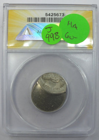 1984-D Jefferson Nickel ANACS MS 60 Struck 75% Off-Center - J998