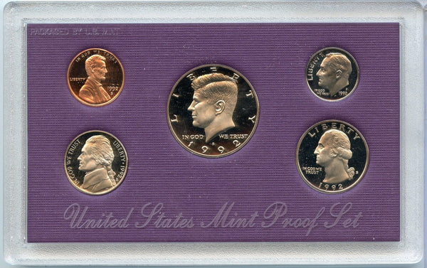 1992 United States Proof Set 5 Coins U.S. Mint San Francisco