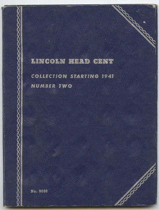 Lincoln Cents 1941 Penny Coin Set & Album Folder 9030 Whitman Pennies DN223