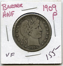 1909 Barber Silver Half Dollar - Philadelphia Mint - A671