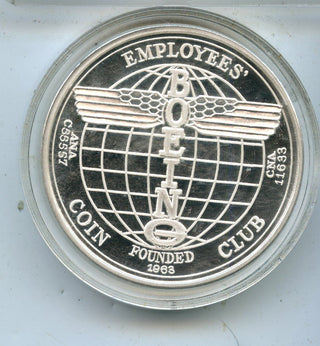 Boeing Flying Boat Model 75th Anniversary 999 Silver 1.5 oz Round Medal - RC990