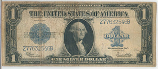 1923 Silver Certificate $1 One Dollar Note Large Size Note Currency -KR818
