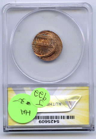 1984 RB Lincoln Cent Penny ANACS MS 63 Off-Center Error Struck 25% - J922