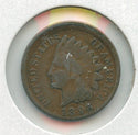 1896 Indian Head Penny 1c Off Center Error Coin - SR721