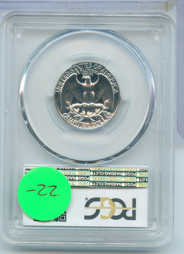 1963-P Washington Silver Quarter 25C PCGS PR67 Philadelphia Mint - SR81