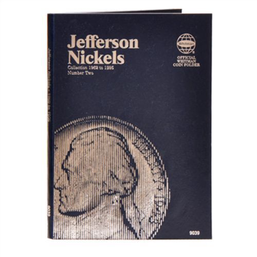 Coin Folder 1962 to 1995 Jefferson Nickel Set - Whitman Album 9039 Collection