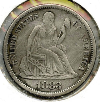 1883 Seated Liberty Silver Dime - Philadelphia Mint - B888