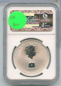 2014 Tokelau Year Of The Horse Guilt 1oz Silver NGC Reverse PF69 $5 Coin -  SS22