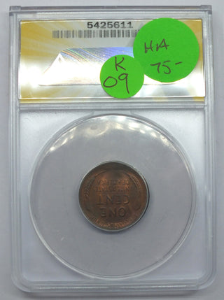 1946-S Lincoln Wheat Cent Penny ANACS MS64 RB Broadstruck - San Francisco - K09