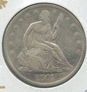 1861-O Silver Seated Liberty Half Dollar 50c New Orleans Mint - SS734