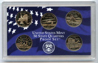 2001 United States State Quarters Proof Set 5 Coins U.S. Mint San Francisco