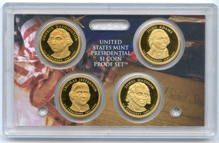 2007 United States Presidential Dollar Proof Set 4 Coins US Mint San Francisco