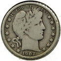 1902 Barber Silver Half Dollar - Philadelphia Mint - A654