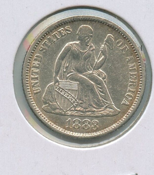 1883-P Silver Liberty Seated Dime 10c Philadelphia Mint - SS792