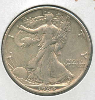 1934-D Walking Liberty Silver Half Dollar 50c Denver Mint - SR579