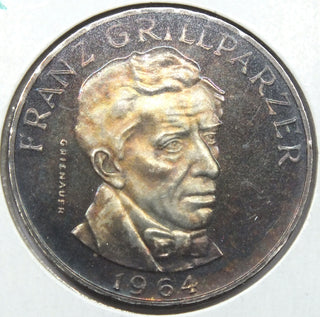 1964 Austria Coin 25 Schillings - Franz Grillparzer - Toning Toned - H608