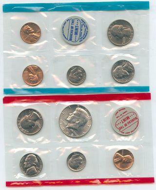 1968-P Silver US Uncirculated Mint Set 10 Coin Set United States Philadelphia