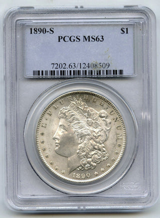 1890-S Morgan Silver Dollar PCGS MS 63 Certified - San Francisco Mint - J661