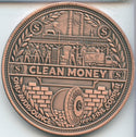 (20) Dirty Hands Clean Money America USA 1 Oz 999 Copper Round Antiqued Roll