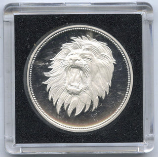 1969 Yemen Lion Proof Silver Dollar 2 Riyals Arab Republic - E590