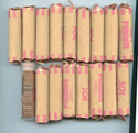 1980 Canada Lot Of 17 50c Uncirculated 1 Cent Penny Rolls 850 Coins - SR701