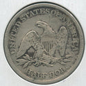 1863-S Silver Seated Liberty Half Dollar 50c San Francisco Mint - SS735