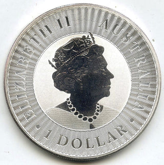 2019 Australia Kangaroo 9999 Silver 1 oz Coin $1 Dollar - Elizabeth II - H324
