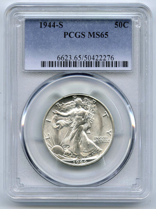 1944-S Walking Liberty Silver Half Dollar PCGS MS 65 San Francisco Mint - K161