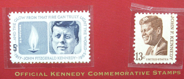 John F Kennedy 1967 - 1994 Coin & Stamp Portfolio JFK United States America K14