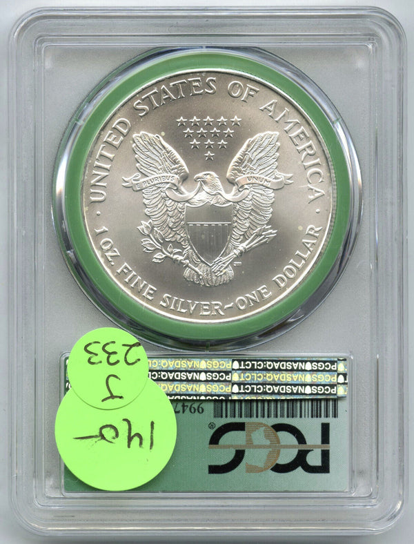 1999 American Eagle Silver Dollar PCGS MS69 Green Label US Mint Sealed Box J233